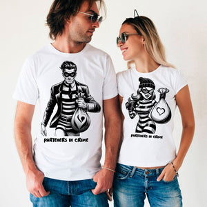 Tricouri de cupluri PARTENERS IN CRIME