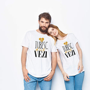 Tricouri de cupluri TE IUBESC DE NU  TE VEZI