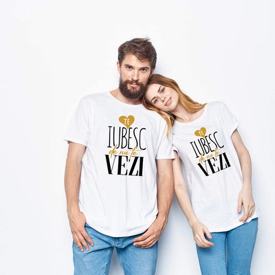 Tricouri de cupluri TE IUBESC DE NU  TE VEZI