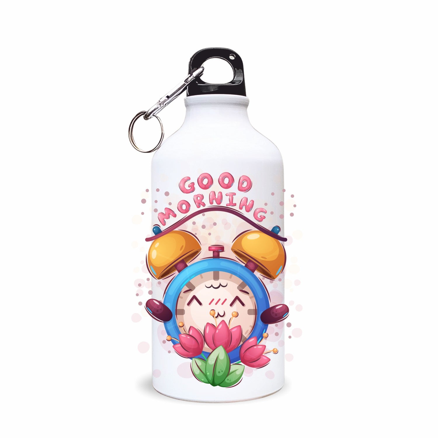 Bidon sport alb - GOOD MORNING - sakosa.ro