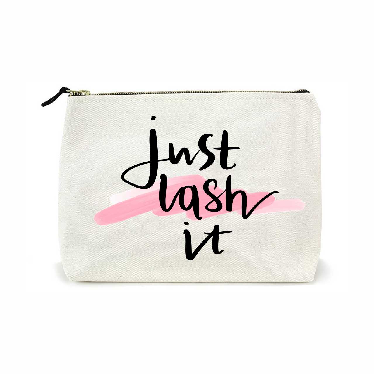 Geanta machiaj din canvas - Just lash it