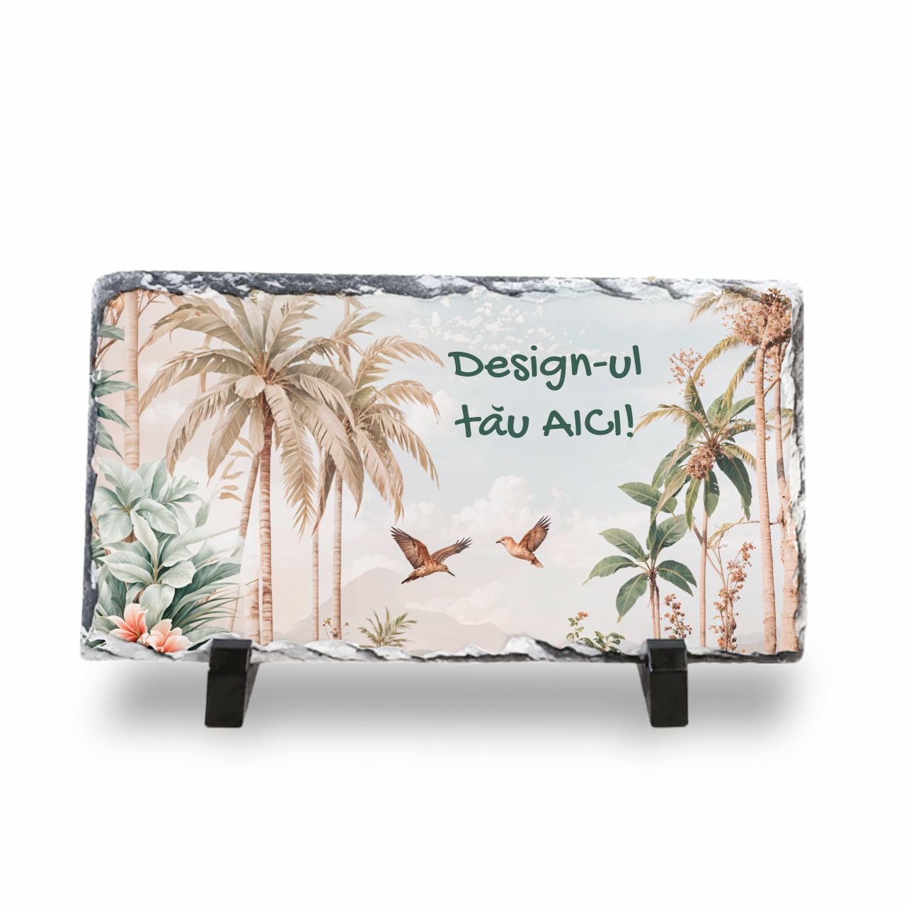 Placă Decorativă din Ardezie Naturală – Personalizată cu Designul Tău - sakosa.ro