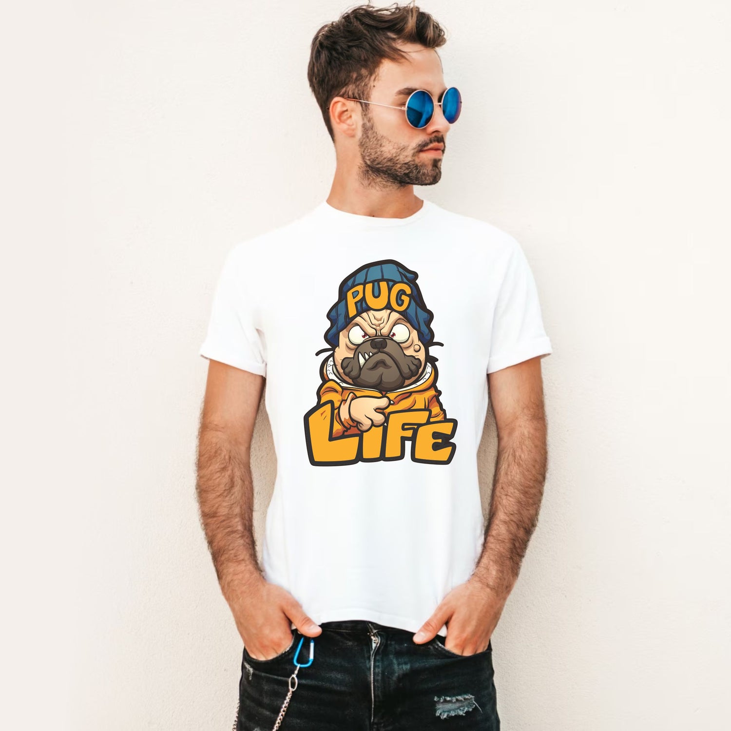 Tricou Pug Life - sakosa.ro