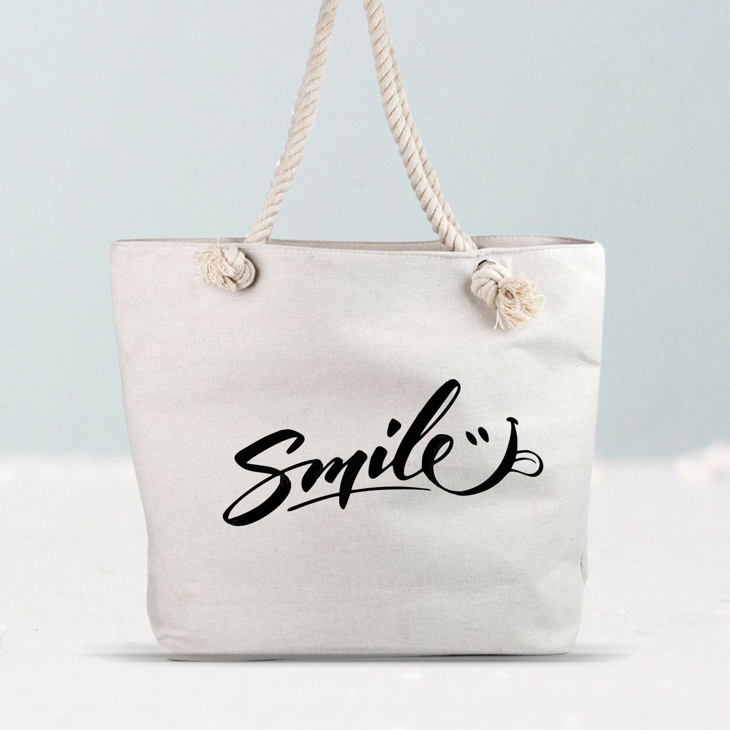 Geantă Canvas Smile