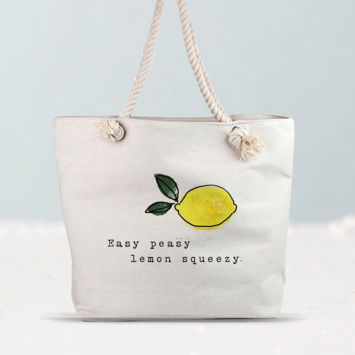 Geantă Canvas Easy Peasy Lemon Squeezy - sakosa.ro