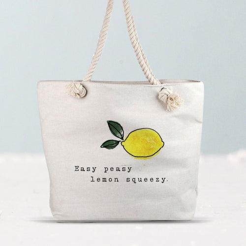 Geantă Canvas Easy Peasy Lemon Squeezy