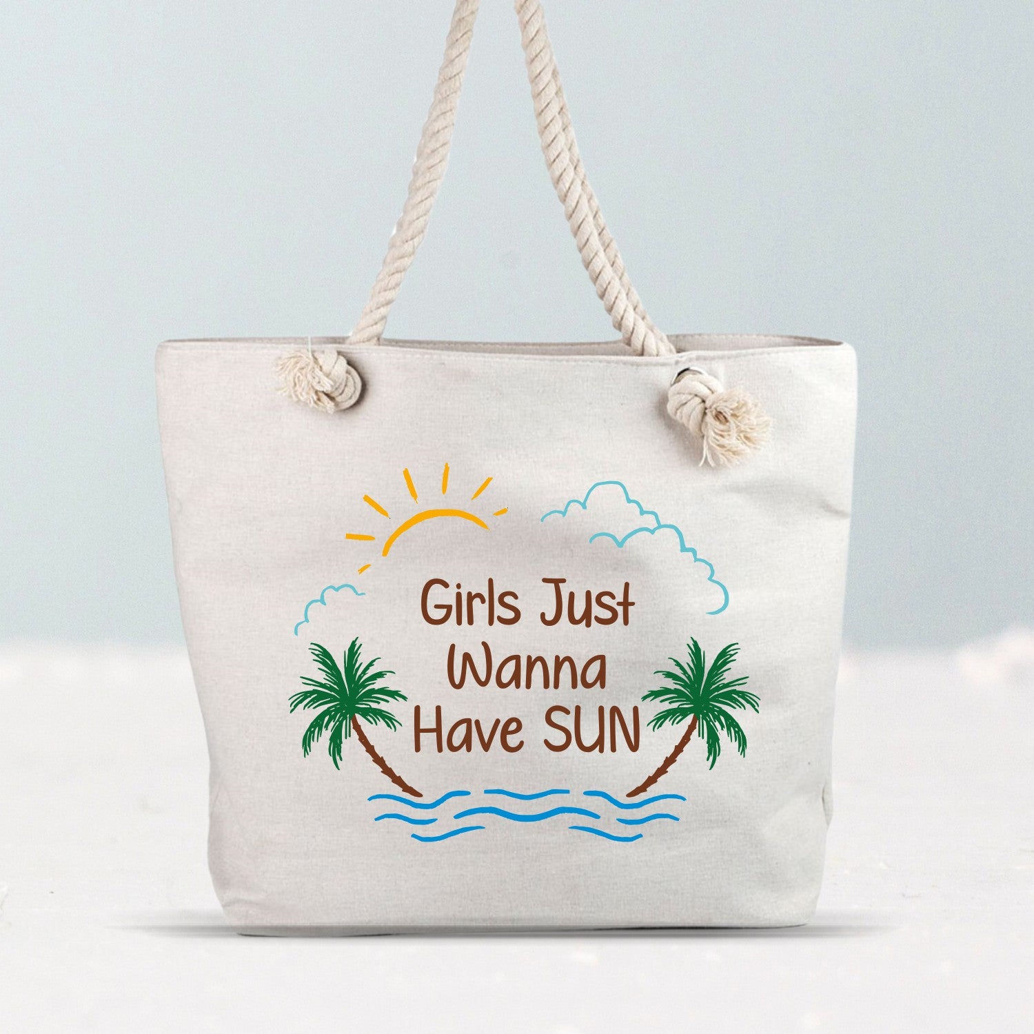 Geantă Canvas Girls Just Wanna Have SUN