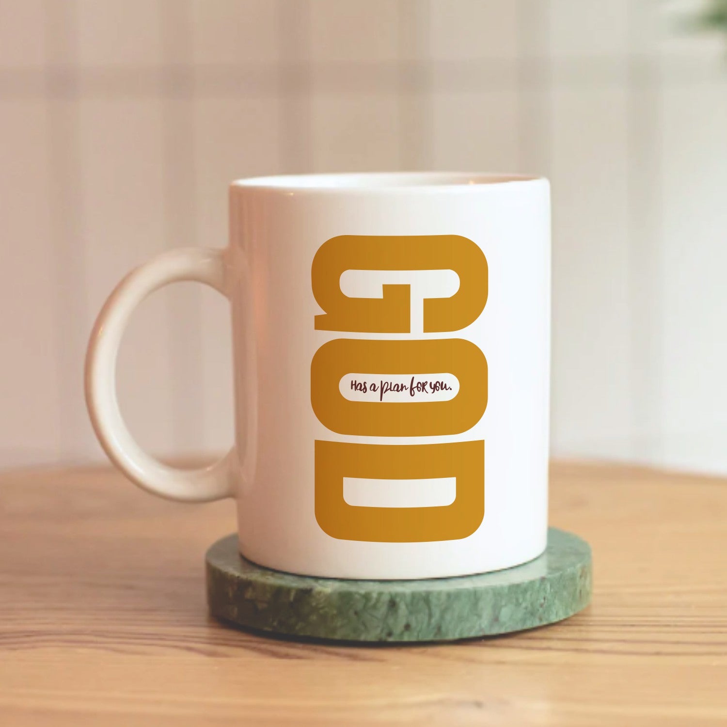 Cană personalizată GOD HAS A PLAN FOR YOU