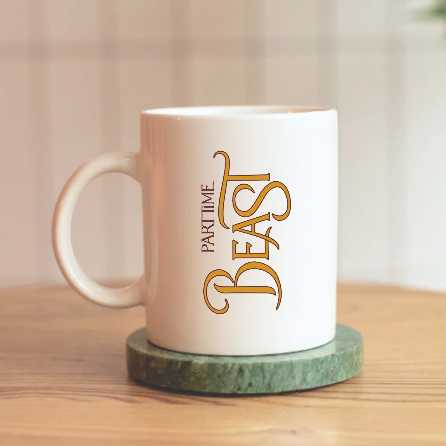 Cană personalizată PART TIME BEAST
