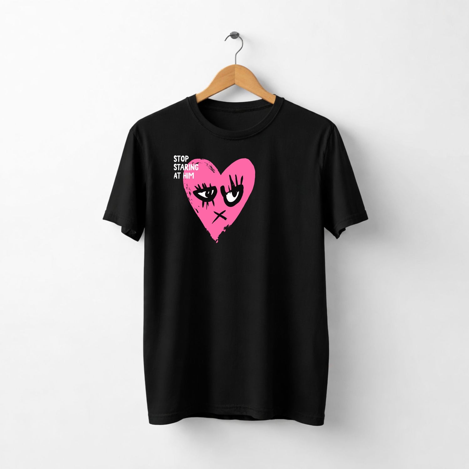 Tricou Stop Staring At Him - sakosa.ro