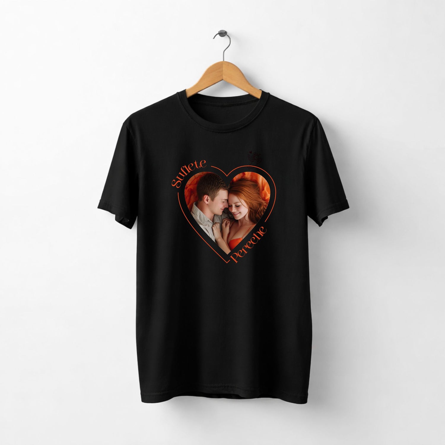 Tricou Suflete Pereche - Inima Personalizabila - sakosa.ro