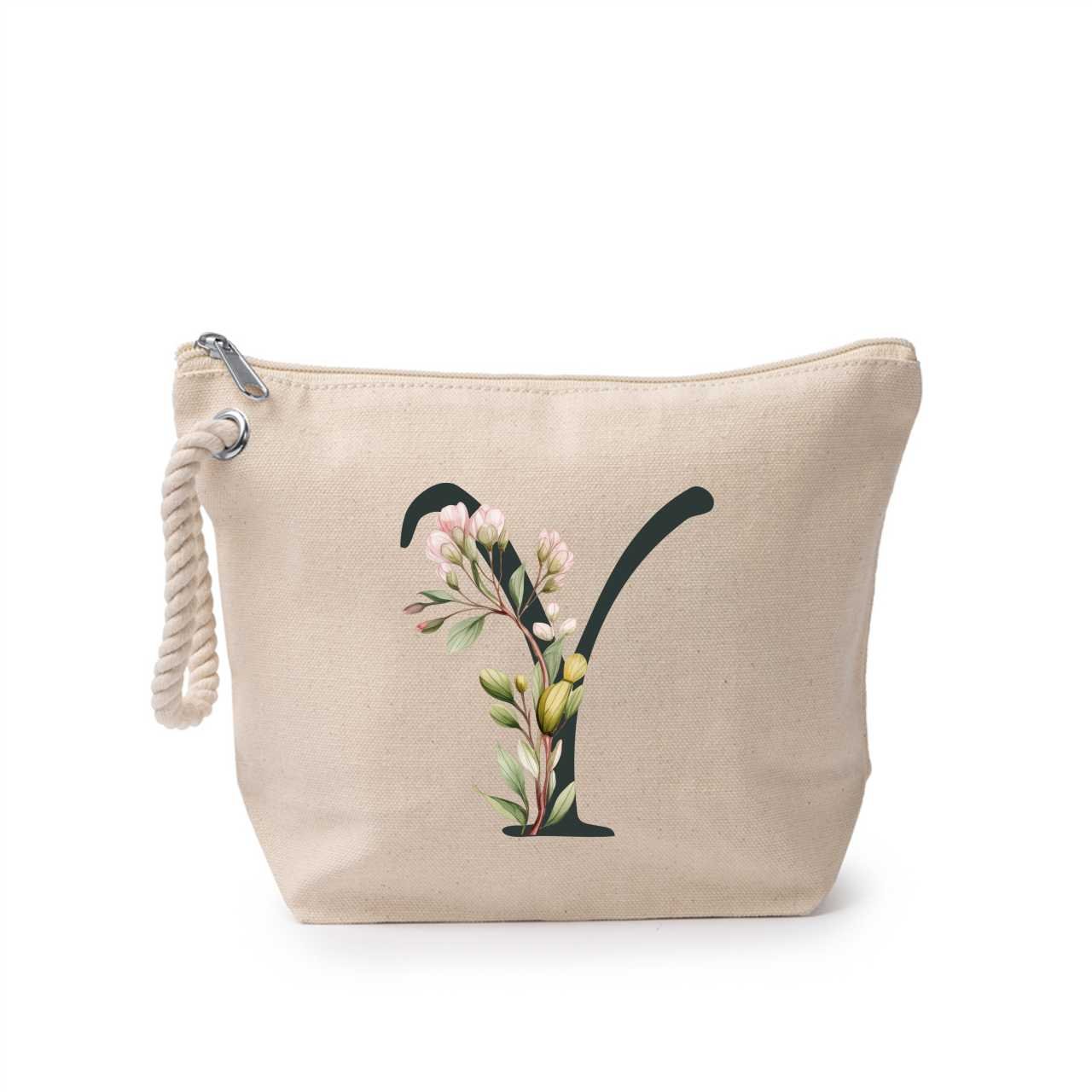 Portfard personalizat cu litera Y, material din bumbac 100% - sakosa.ro